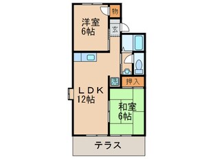 ヴァンベールＡの物件間取画像